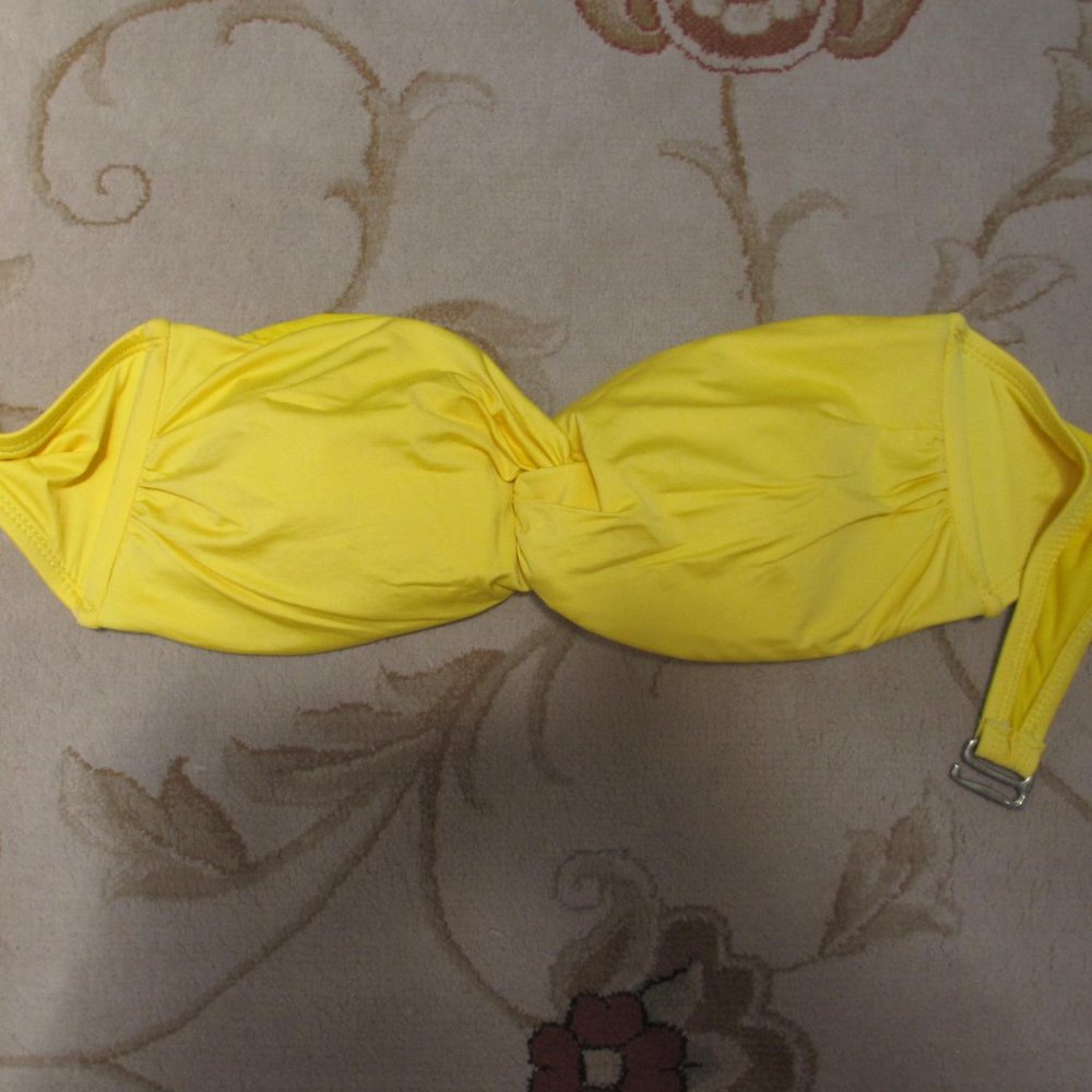 BRA XL EXTRA LARGE SWIMSUIT SWIMWEAR SWIM YELLOW